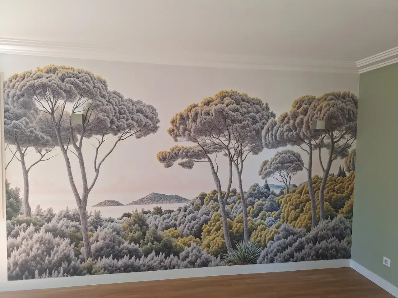 Revêtement mural décoratif posé par artisan Angers Sud